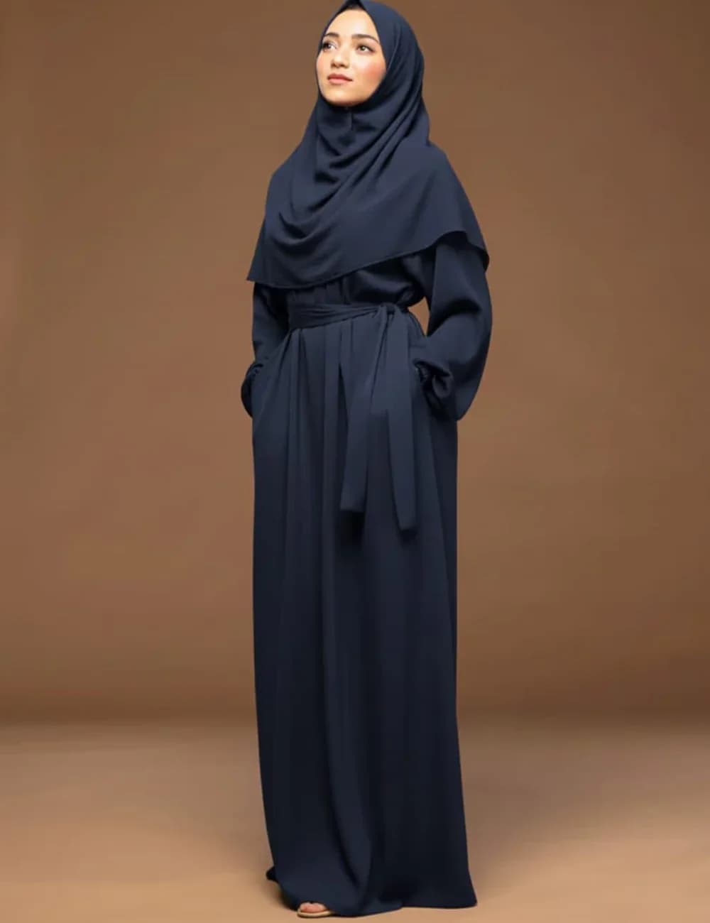 Abaya Ceinturée — Une pièce